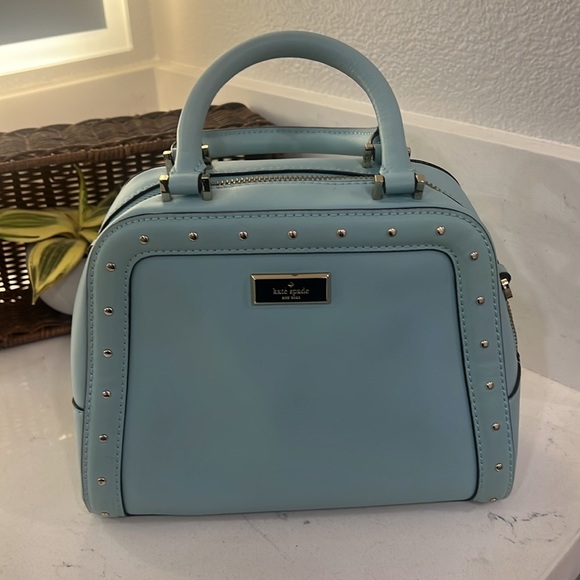 Kate Spade Light Blue Satchel. EUC - Picture 15 of 16
